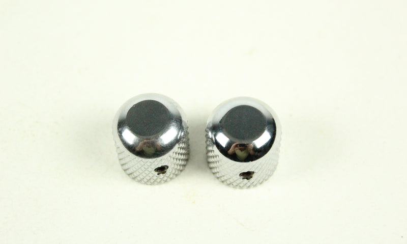 Allparts Knurled Chrome Knobs replacement for Early Precision Bass/Telecaster