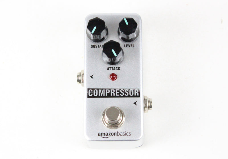 Amazon Basics Compressor Pedal ~SILVER~ Guitar Effect Fully Analog True Bypass
