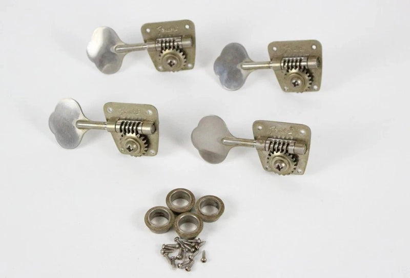 1977 Vintage Fender Precision/Jazz/Telecaster Bass Lefty TUNERS Left-Handed USA 1960s-1970s Nickel