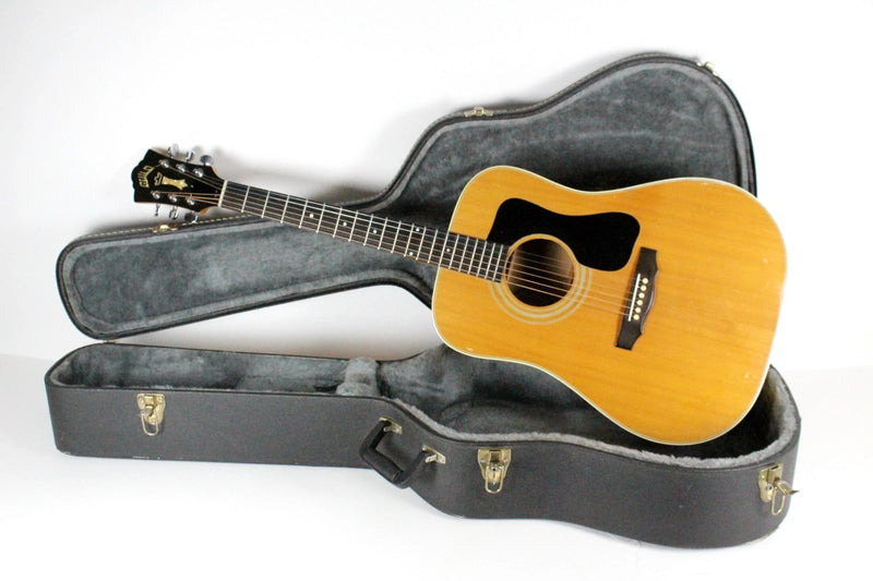 1977 Vintage Guild D-44M BLD Blonde Flamed Maple Bluegrass Jubillee ~Ebony Fretboard~ 1970s USA