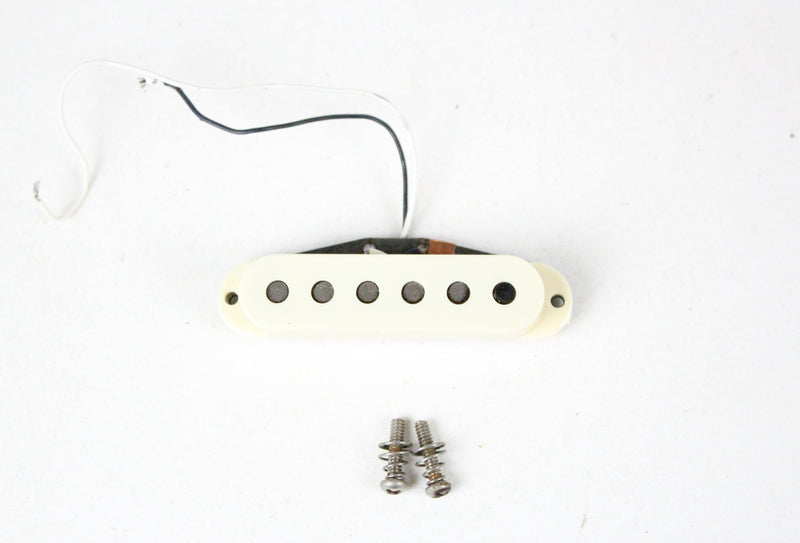 1980 Vintage Fender Stratocaster Gray-Bottom Flat-Pole MIDDLE PICKUP 1979 Strat White Cover