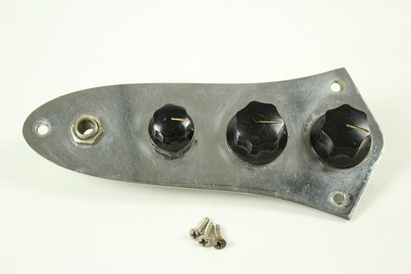 1974 Vintage Fender Jazz Bass Control Plate Stackpole Potentiometers Pots Cap 1970's USA