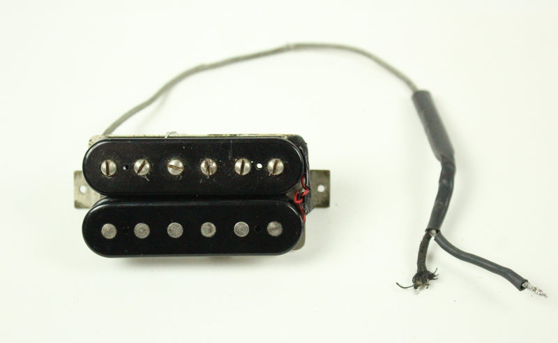 1960s-1970s Vintage Gibson Les Paul/SG Black Patent Sticker Humbucker USA ~7.85K Reading~