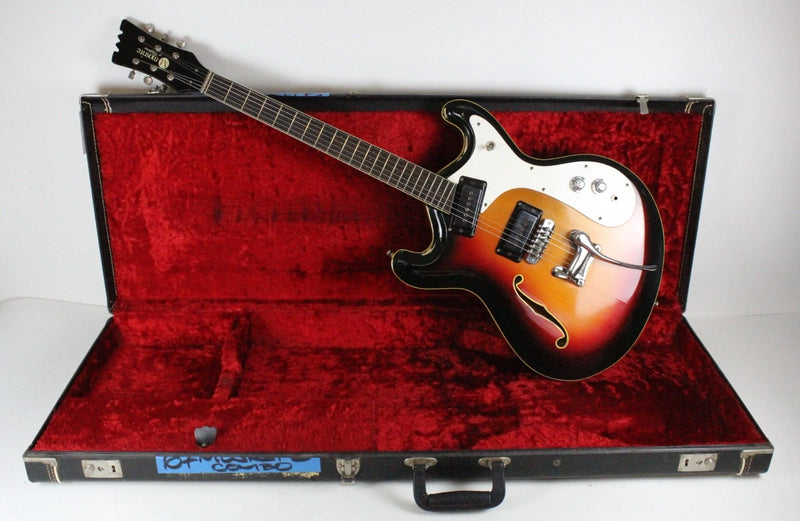 RARE 1966-1967 Vintage Mosrite Combo Sunburst Rosewood Fingerboard USA 1960s Original Bakersfield Era Semie Moseley period