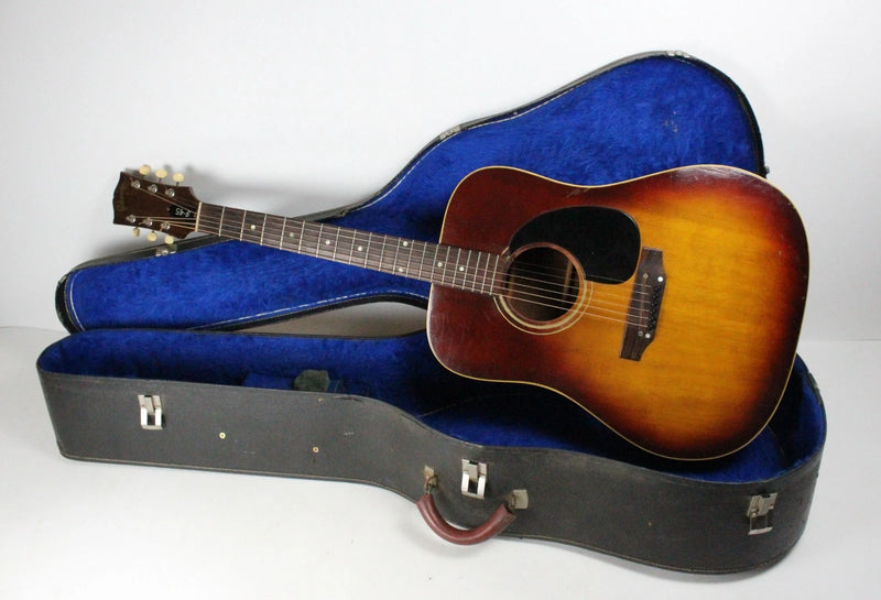 1968 Vintage Gibson J45 ADJ Sunburst Finish 1960s Kalamazoo USA +OHSC