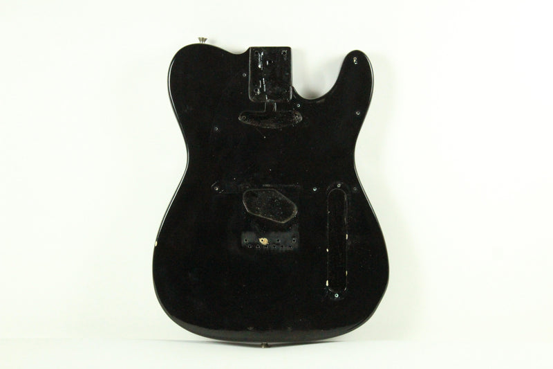 1973 Vintage Fender Telecaster Ash 4-Bolt BODY ~Black Refin~ Tele 1970s