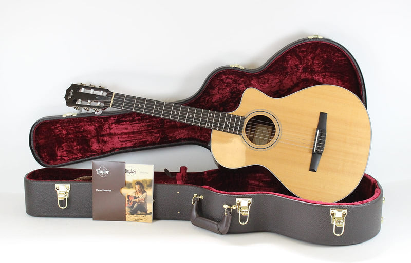 2017 Taylor 312ce-N Spruce Grand Concert Natural Classical Guitar +OHSC