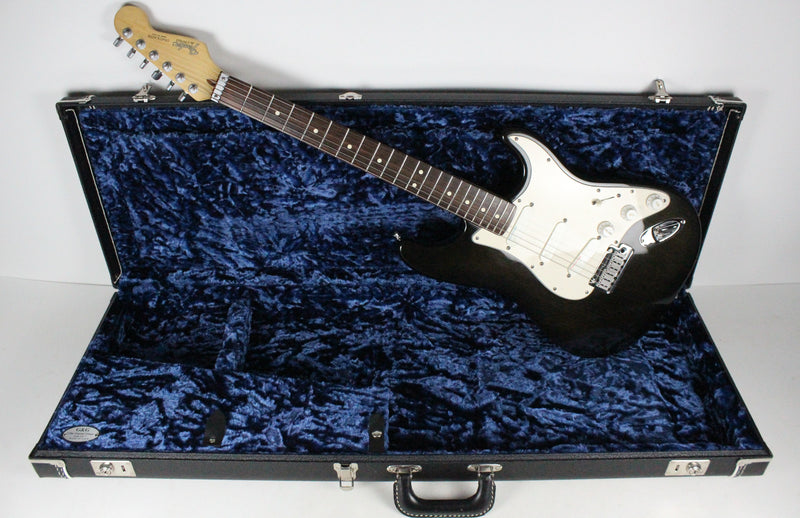 RARE 1990 Vintage Fender Stratocaster Plus Deluxe Translucent Black E9 Series Wilkinson Nut USA