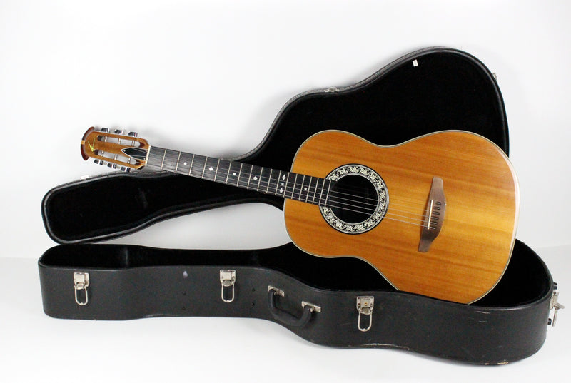 1981 Vintage Ovation 1114 Folklore Josh White Signature ~Ebony Fretboard~ 1980s USA