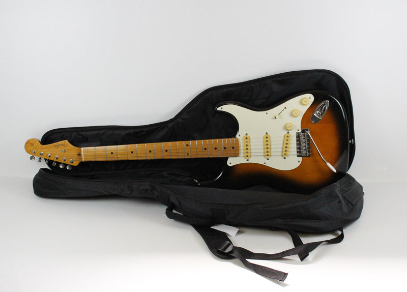 1988-89 Vintage Fender ST-54 1954 Reissue Stratocaster Two-Tone Sunburst JAPAN MIJ 1980's