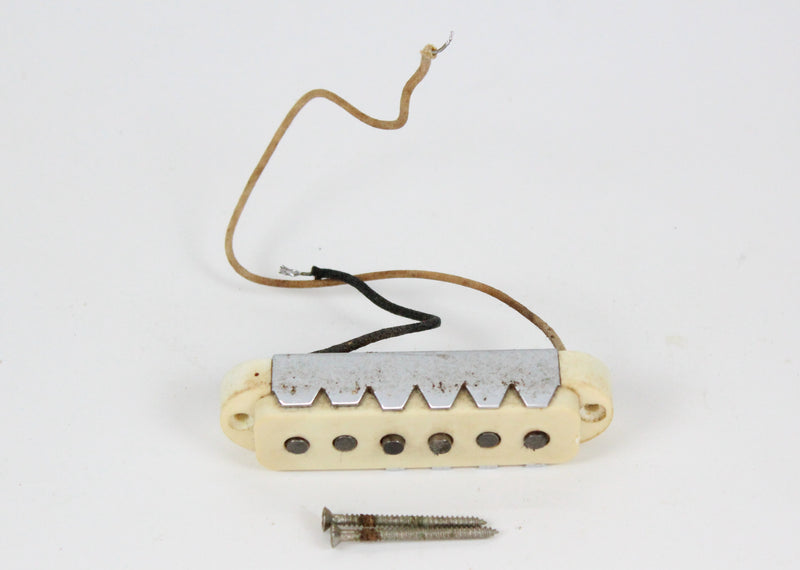 1967 Vintage Fender Jaguar BRIDGE White/Cream Pickup Original ~RARE~ Early-CBS USA 1960s