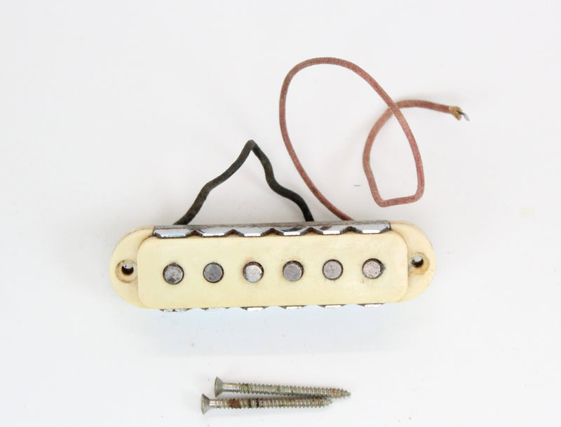 1967 Vintage Fender Jaguar Neck White/Cream Pickup Original ~RARE~ Early-CBS USA 1960s