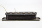 1978 Vintage Fender Stratocaster Gray-Bottom Flat-Pole BRIDGE PICKUP 1970's Strat WHITE Cover