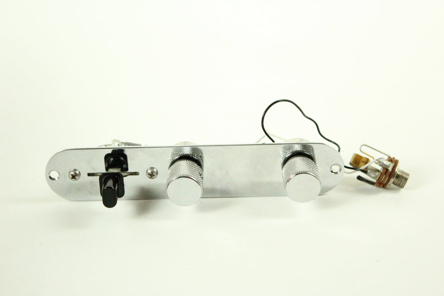 1973 Vintage Fender Telecaster Control Plate Assembly 3-Way Switch w/1985 Dated Pots USA Tele