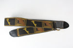 1970s Vintage Fender Legacy Monogrammed Leather Guitar Strap w/Plastic Buckle