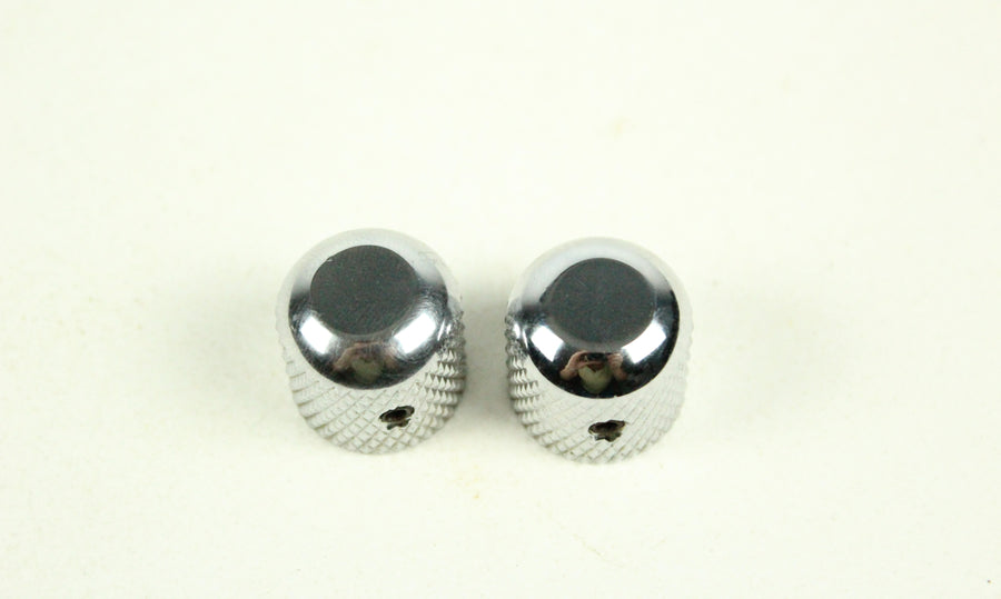 Allparts Knurled Chrome Knobs replacement for Early Precision Bass/Telecaster