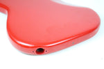 1976 Vintage Fender Precision Bass Bright Red Refinish Alder 4-Bolt BODY PBass 1970s USA