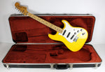 RARE 1981 Vintage Fender Stratocaster Hardtail ~Monaco Yellow~ Maple Neck STRAT +OHSC USA 1970s 1980s
