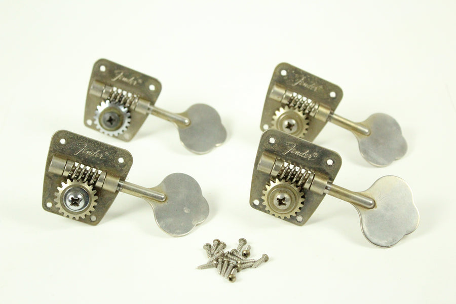 1968-1972 Vintage Fender Jazz/Telecaster/Precision Bass PBass ~NICKEL TUNERS~ Set 1969,1970,1971