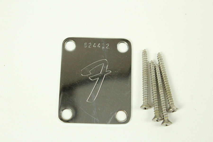 1975 Vintage Fender Precision Bass/Telecaster/Jazz Bass Neck Plate w/Orginal Screws 1970s USA