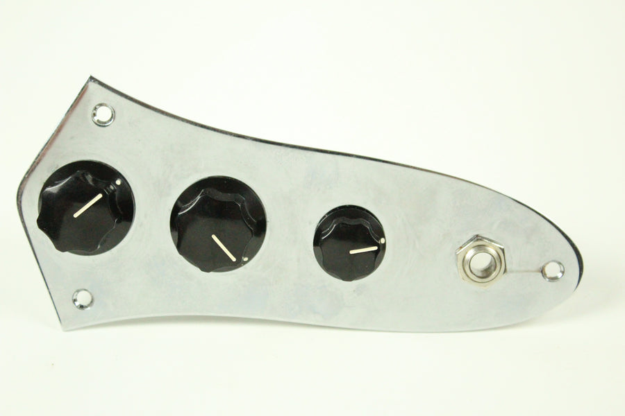 1974 Vintage Fender Jazz Bass Control Plate Assembly 1970's USA