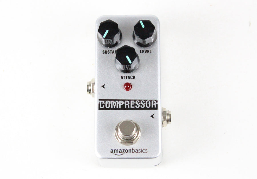 Amazon Basics Compressor Pedal ~SILVER~ Guitar Effect Fully Analog True Bypass
