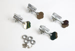 1976-1977 Vintage Fender Jazz/Telecaster/Precision Bass PBass Chrome ~Honest Patina~ TUNERS USA Tuning Pegs 1970s