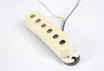 1978 Vintage Fender Stratocaster Gray-Bottom Flat-Pole BRIDGE PICKUP 1970's Strat WHITE Cover