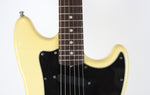 1977 Vintage Fender Musicmaster Guitar Olympic White Blonde All Original ~Beautiful Checking~ USA 1970s CBS