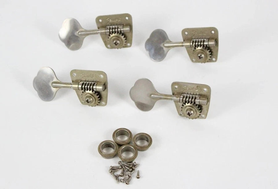 1977 Vintage Fender Precision/Jazz/Telecaster Bass Lefty TUNERS Left-Handed USA 1960s-1970s Nickel
