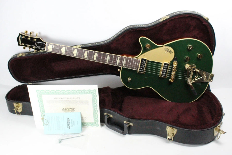 Gretsch G6128T-CG Duo Jet Cadillac Green MIJ ’57 Duo Jet 1957 Reissue Bigsby +OHSC w/COA ~MINTY~