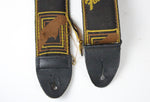 1970s Vintage Fender Legacy Monogrammed Leather Guitar Strap w/Plastic Buckle