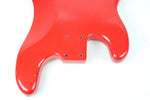 1976 Vintage Fender Precision Bass Bright Red Refinish Alder 4-Bolt BODY PBass 1970s USA
