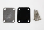 1977 Vintage Fender Precision Bass/Jazz/Telecaster Bass NECKPLATE USA 4-Bolt 1970s w/Original Screws and Gasket