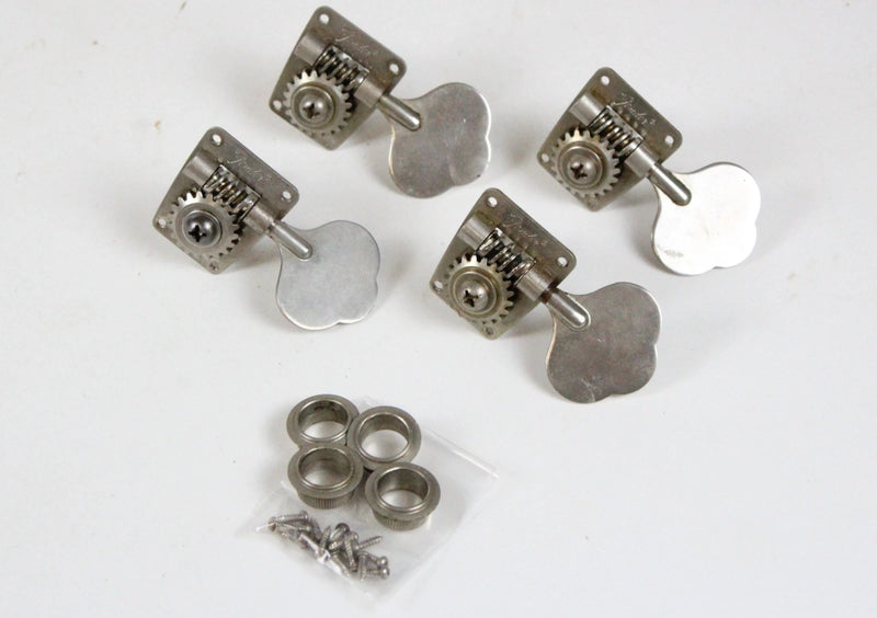 1977 Vintage Fender Mustang/Musicmaster/Coronado II Bass Nickel Tuners Set 1970s USA