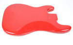 1976 Vintage Fender Precision Bass Bright Red Refinish Alder 4-Bolt BODY PBass 1970s USA