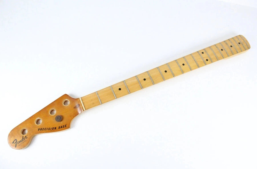 1977 Vintage Fender Precision Bass Lefty Maple 4-Bolt NECK Left-Handed 1970s USA PBass4-Bolt Neck