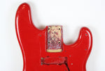 1976 Vintage Fender Precision Bass Bright Red Refinish Alder 4-Bolt BODY PBass 1970s USA