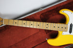RARE 1981 Vintage Fender Stratocaster Hardtail ~Monaco Yellow~ Maple Neck STRAT +OHSC USA 1970s 1980s