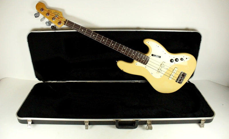 1984 Vintage Fender JAZZ BASS Alder Olympic White Dan Smith Era E3 Series +OHSC USA 1980s