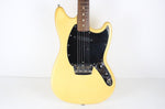 1976 Vintage Fender Musicmaster Guitar Olympic White Blonde All Original ~Rosewood~ USA 1970s CBS