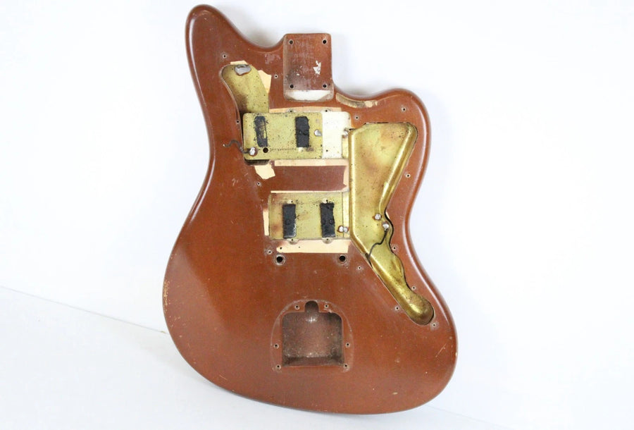 1963 Vintage Fender Jazzmaster BODY ~Lightweight 4.5lbs~ Killer RELIC Brown Refin USA 1960s Pre-CBS L-Series