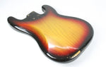 1977 Vintage Fender Precision Bass Lefty Sunburst Ash BODY Left-Handed 1970s USA PBass w/Original Bridge