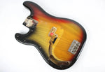 1977 Vintage Fender Precision Bass Lefty Sunburst Ash BODY Left-Handed 1970s USA PBass w/Original Bridge