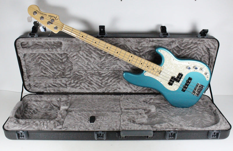 2018 Fender American Elite Precision Bass Ocean Turquoise Noiseless Pickup + OHSC USA 2010s