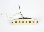 1978 Vintage Fender Stratocaster Gray-Bottom Flat-Pole BRIDGE PICKUP 1970's Strat WHITE Cover