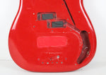 1976 Vintage Fender Precision Bass Bright Red Refinish Alder 4-Bolt BODY PBass 1970s USA