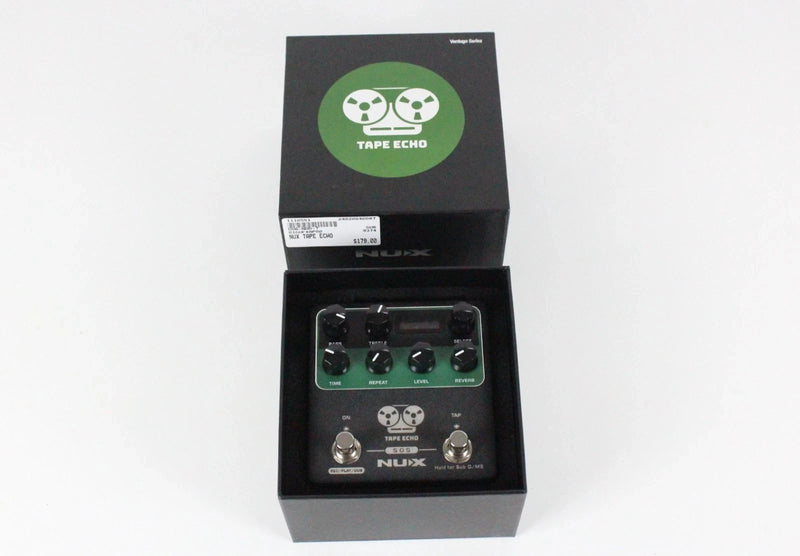 MINT NuX NDD-7 Tape Echo Black/Green w/Original BOX & Owners Manual