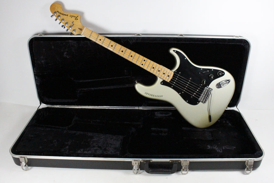 1979 Vintage Fender Stratocaster 25th Anniversary Silver Metallic ~Collector Grade~ +OHSC USA Strat 1970s