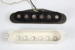 1978 Vintage Fender Stratocaster Gray-Bottom Flat-Pole BRIDGE PICKUP 1970's Strat WHITE Cover